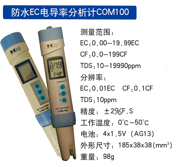 防水EC電導(dǎo)率分析計COM100.jpg